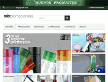 Tablet Screenshot of mixpromocionales.com